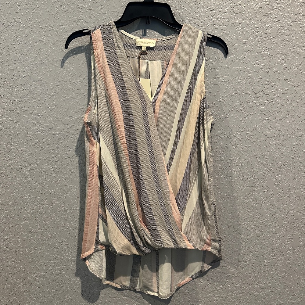 NWT Cynthia Rowley Sleeveless Blouse - Size S
